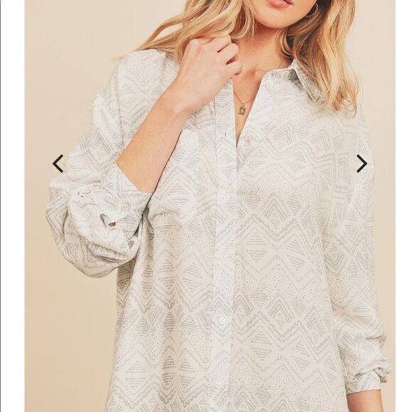 Dress forum oasis button down shirt dress size M, NWT - Picture 3 of 8